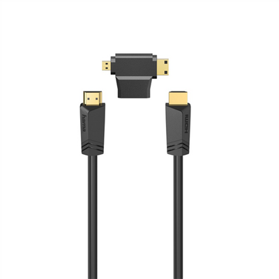 HS HDMI Ethernet, 4K, 1.5m+ A-MiniC+A-MicroD Adptr