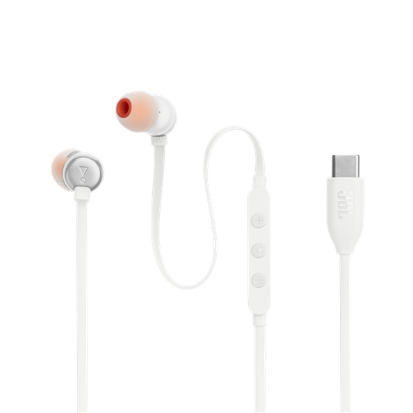 JBL Tune 310C, USB-C Kulakiçi Kulaklık, Beyaz - 1