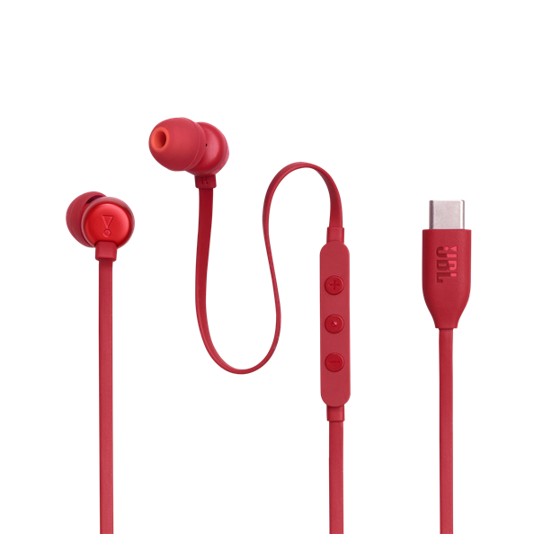 JBL Tune 310C, USB-C Kulakiçi Kulaklık, Kırmızı - 1
