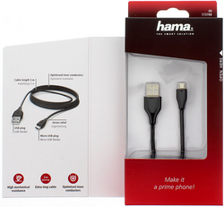 Micro-USB Şarj/Data Kablosu, 3 m, Siyah - 2