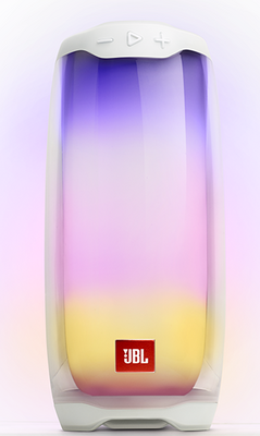 Pulse4, Işıklı Bluetooth Hoparlör, IPX7, Beyaz - 1