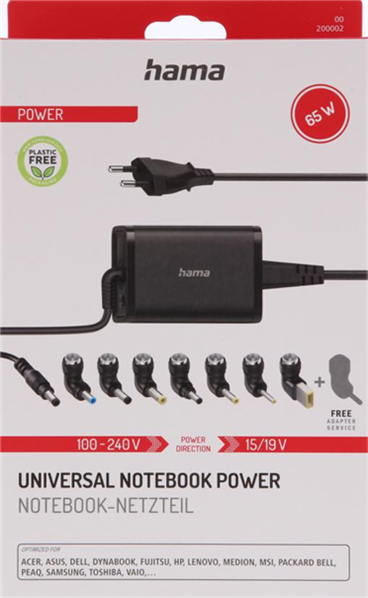 Universal Notebook Güç Adaptörü 15-19V/65W - 2