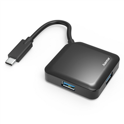 HAMA - USB 3.2 USB-C Hub 1:4, bus powered, siyah