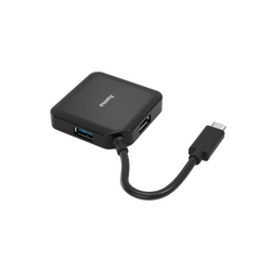 USB 3.2 USB-C Hub 1:4, bus powered, siyah - Thumbnail