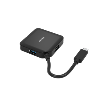 USB 3.2 USB-C Hub 1:4, bus powered, siyah