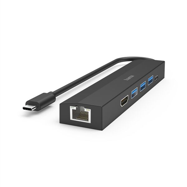 USB-C-Hub, 6 Ports, 3x USB-A, USB-C, HDMI™, LAN / - 1