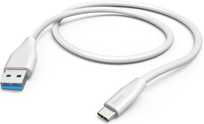 USB-C - USB-A Şarj/Data Kablosu, 1.5 m, Beyaz