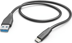 HAMA - USB-C - USB-A Şarj/Data Kablosu, 1.5 m, Siyah