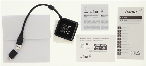 USB Hub, 4 Ports, USB 3.2, 5Gbit, USB-C Adaptör - 5