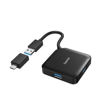 USB Hub, 4 Ports, USB 3.2, 5Gbit, USB-C Adaptör - 1